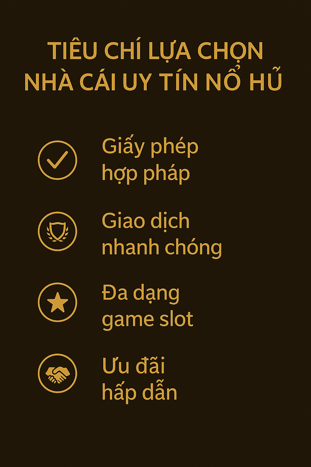 Nhà Cái Uy Tín Nổ Hũ – Top Địa Chỉ Quay Hũ Ăn Tiền Cực Đỉnh 1 tiêu chí lựa chọn nhà cái uy tín nổ hũ