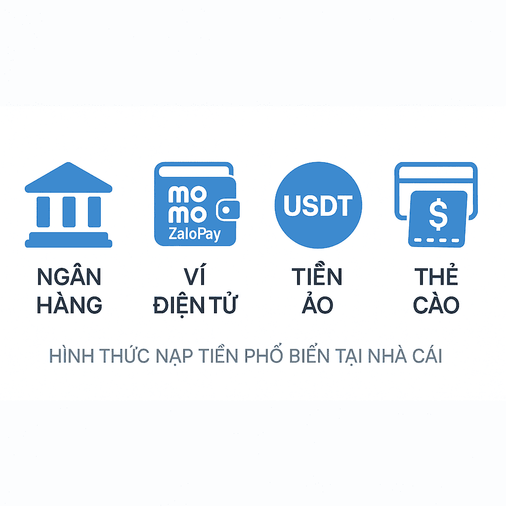 Hướng Dẫn Nạp Rút Tiền Tại Nhà Cái Online An Toàn 2025 1 Các hình thức nạp tiền an toàn